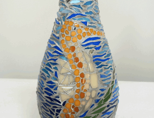 Sea Horse Mosaic Vase, 2022